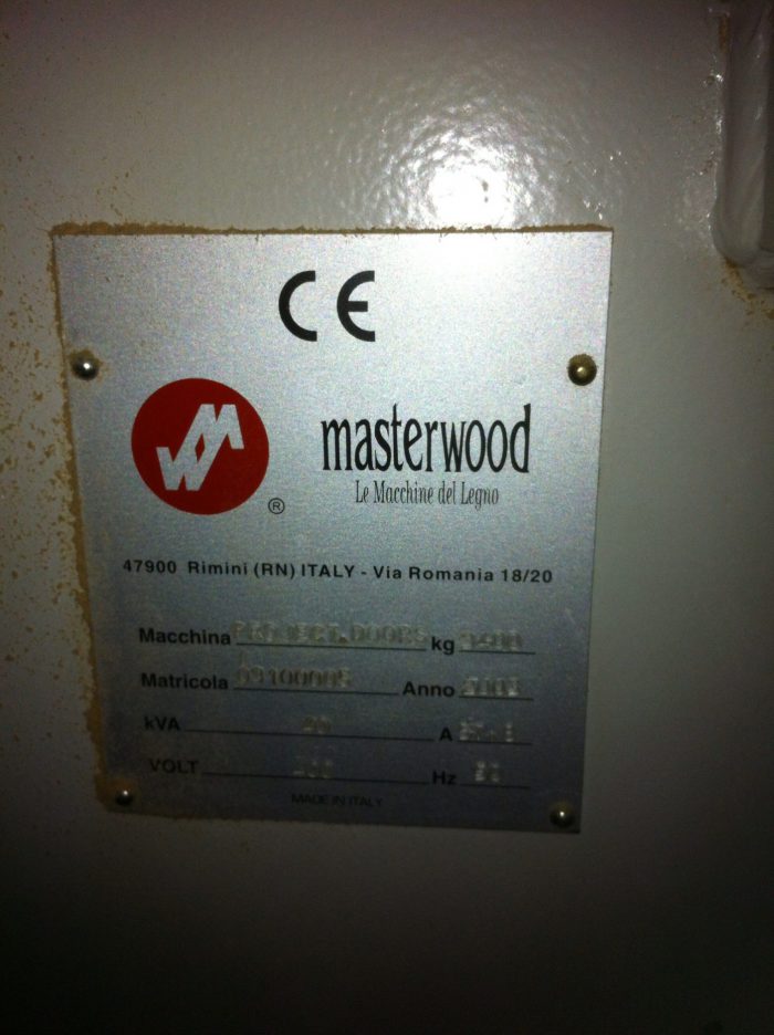 CNC Project Door Masterwood 2003 Segunda mano